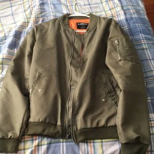 Green bomb jacket